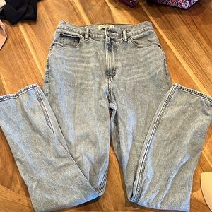 Abercrombie & Fitch jeans, the 90s slim straight ultra high rise